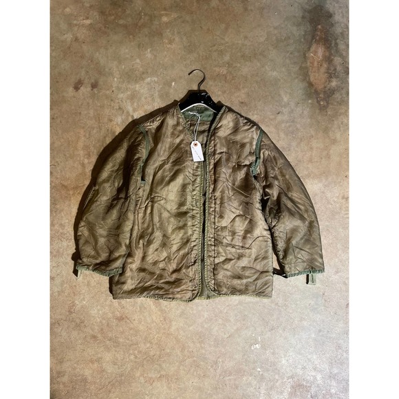 Vintage Military Green Liner Jacket - Picture 1 of 2